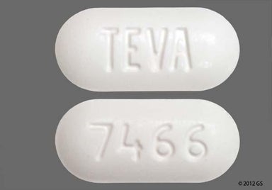White Oblong TEVA - Irbesartan 300mg Tablet