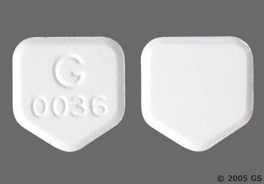 White Pentagon G 0036 - Acyclovir 400mg Tablet