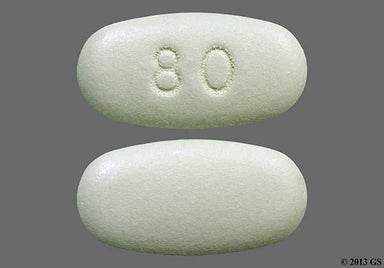 Green Oval 80 - Janumet XR 50mg-1000mg Extended-Release Tablet