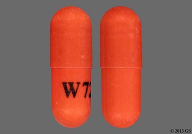 Orange Capsule W720 - Phenytoin Sodium 100mg Extended-Release Capsule