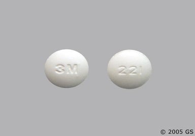 White Round 221 - Orphenadrine Citrate 100mg Extended-Release Tablet