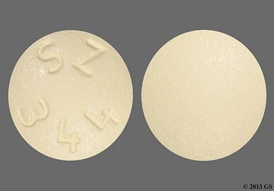 Beige Round Sz 344 - Montelukast Sodium 10mg Tablet