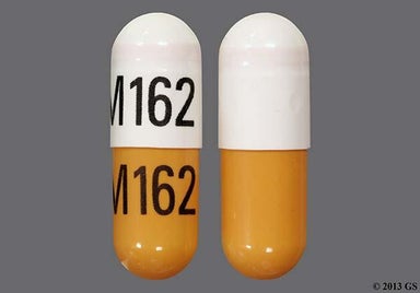 White, Yellow Capsule M162 M162 - Didanosine 400mg Delayed-Release Capsule