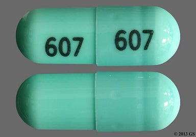 Green Capsule 607 607 - Chlordiazepoxide Hydrochloride/Clidinium Bromide 5mg-2.5mg Capsule