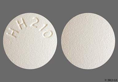 Yellow Round Hh210 - Donepezil Hydrochloride 10mg Tablet
