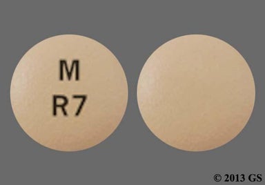 Beige Round M R7 - Rabeprazole Sodium 20mg Delayed-Release Tablet