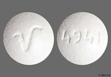 Gray Round V And 4941 - Perphenazine 4mg Tablet