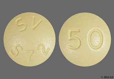 Yellow Round Sv 572 And 50 - Tivicay 50mg Tablet