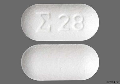 White Oblong Logo 28 - Disulfiram 250mg Tablet