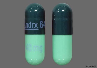 Green Capsule Andrx 640 40 mg - Omeprazole 40mg Delayed-Release Capsule