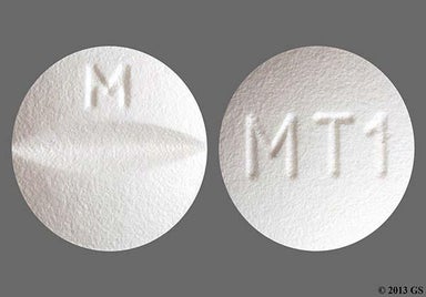 White Round MT1 - Metoprolol Succinate 25mg Extended-Release Tablet