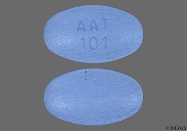 Blue Oval Aat 101 - Amlodipine Besylate/Atorvastatin Calcium 10mg-10mg Tablet