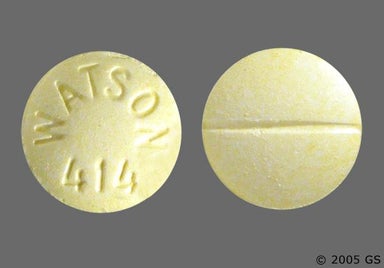 Yellow Round WATSON 414 - Estropipate 0.75mg Tablet