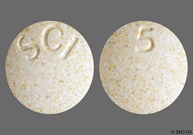 White Round Sci And 5 - Multivitamin with Fluoride 0.5mg Chewable Tablet