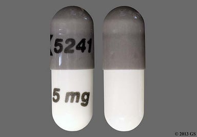 Gray, White Capsule LOGO 5241 0.5 mg - Anagrelide Hydrochloride 0.5mg Capsule