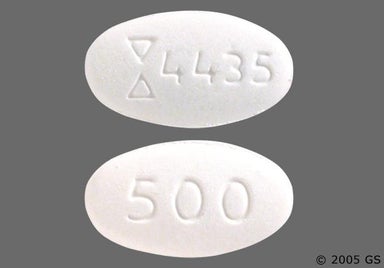 White Oval 4435 - Metformin Hydrochloride 500mg Extended-Release Tablet
