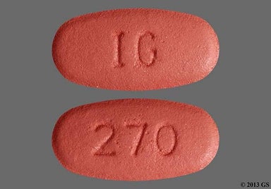 Brown Oval Ig And 270 - Quinapril Hydrochloride 40mg Tablet