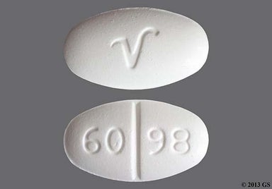 White Oval V And 60 98 - Torsemide 20mg Tablet