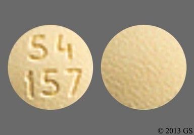 Tan Round 54 157 - Montelukast Sodium 10mg Tablet
