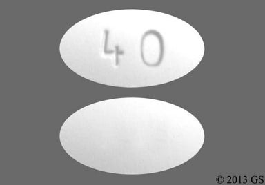 White Oval 40 - Atorvastatin Calcium 40mg Tablet