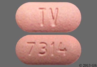 Pink Oblong 7314 - Clopidogrel 75mg Tablet