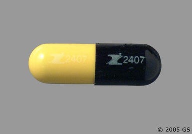 Black, Yellow Capsule LOGO 2407 LOGO 2407 - Tetracycline Hydrochloride 500mg Capsule