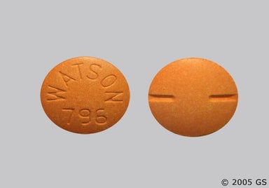 Yellow Round WATSON 796 - Sulfasalazine 500mg Tablet