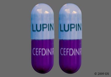 Blue, Purple Capsule LUPIN LUPIN CEFDINIR CEFDINIR - Cefdinir 300mg Capsule