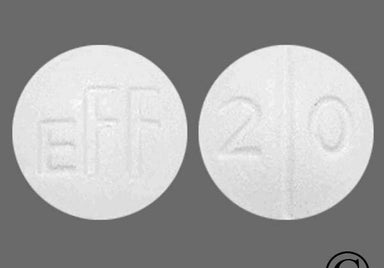 White Round EFF - Methazolamide 50mg Tablet