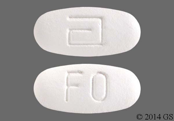White Oblong Fo And Logo - Fenofibrate 145mg Tablet.