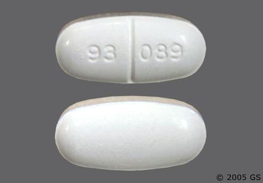White Oblong 93 089 - Sulfamethoxazole/Trimethoprim 800mg-160mg Tablet