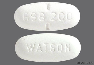 White Oval 698 200 - Hydroxychloroquine Sulfate 200mg Tablet