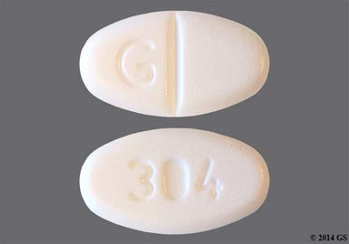 White Oval G And 304 - Norethindrone Acetate 5mg Tablet