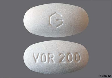 White Oblong VOR 200 - Voriconazole 200mg Tablet
