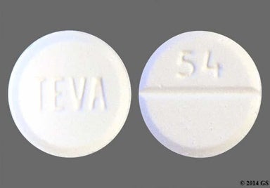 White Round Teva, 93 54, And 54 - Buspirone Hydrochloride 10mg Tablet
