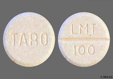 Peach Round Lmt 100 And Taro - Lamotrigine 100mg Tablet