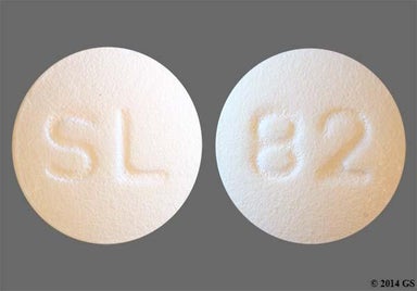 White Round Sl And 82 - Dipyridamole 50mg Tablet