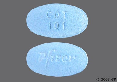 Blue Oval Cdt 101 And Pfizer - Amlodipine Besylate/Atorvastatin Calcium 10mg-10mg Tablet
