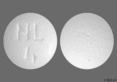 White Round NL4 - Orphenadrine Citrate 100mg Extended-Release Tablet