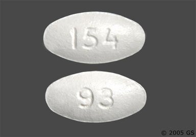 White Oval 154 - Ticlopidine Hydrochloride 250mg Tablet