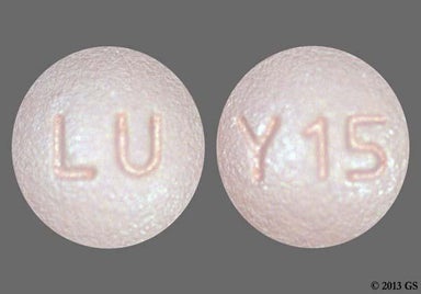 Pink Round Y15 And Lu - Quetiapine Fumarate 25mg Tablet