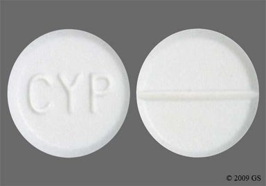 White Round CYP - Cyproheptadine Hydrochloride 4mg Tablet