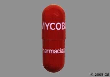 Red-Brown Mycobutin Pharmacia & Upjohn - Rifabutin 150mg Capsule