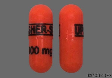 Orange Capsule UPSHER-SMITH 100 mg - Phenytoin Sodium 100mg Extended-Release Capsule
