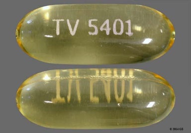 Yellow Capsule TV 5401 - Omega-3-Acid Ethyl Esters 1g Softgel