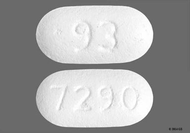 White Oblong 93 And 7290 - Raloxifene Hydrochloride 60mg Tablet