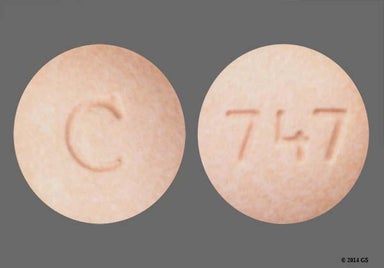 Pink Round C And 747 - Repaglinide 2mg Tablet