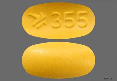 Yellow Oval Logo 355 - Myrbetriq 50mg Extended-Release Tablet (Once-Daily)