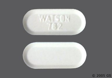 White Oblong WATSON 782 - Diethylpropion Hydrochloride 75mg Extended-Release Tablet