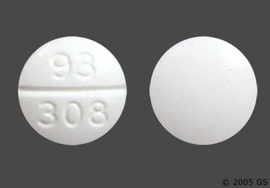 White Round 93 308 - Clemastine Fumarate 2.68mg Tablet